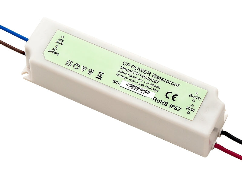 Waterproof adapter / voeding 12V / 2.9A 35W Waterproof adapter / voeding 12V / 2.9A 35W